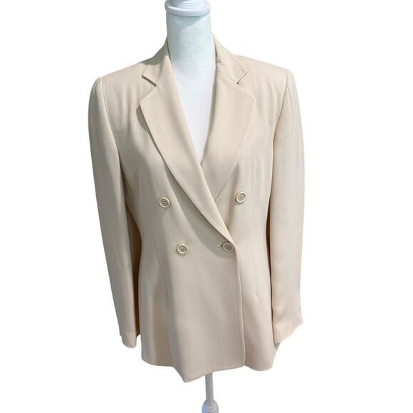 Vintage Ann Taylor cream size 6 blazer - Picture 1 of 3